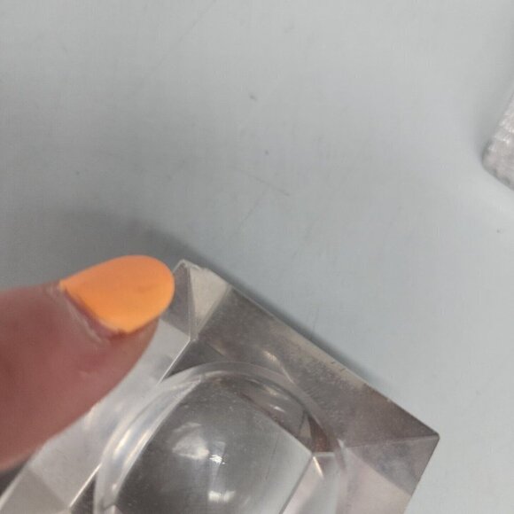 Vintage Assorted 5 Pcs Heavy Clear Glass Salt Cellars - Picture 10 of 13